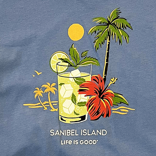 Life is Good Women's Crusher Lite Vee - Sanibel Tropical Mojito