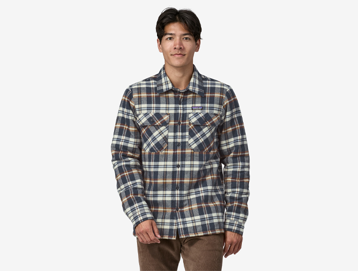 Patagonia Men's Insulated Organic Cotton Midweight Fjord Flannel Shirt