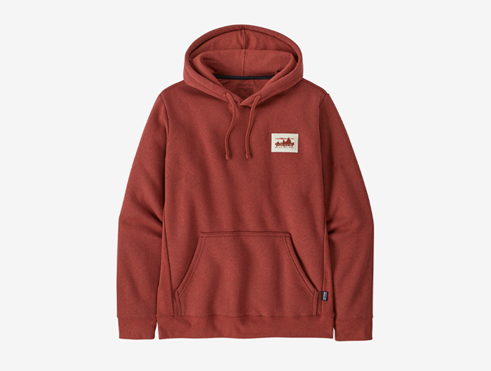 Red patagonia hoodie shop