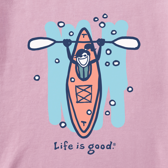 Life is Good Women's Long Sleeve Crusher Tee - Jackie Downstream Kayak