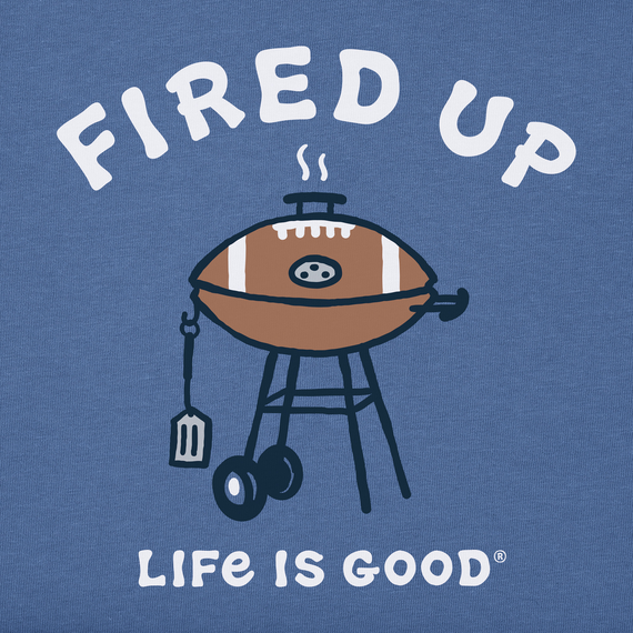 Life is Good Men's Crusher Tee - Fired Up Grill