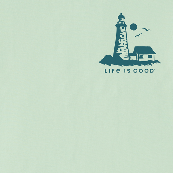 Life is Good Men's Crusher Lite Tee - Lighthouse Sea