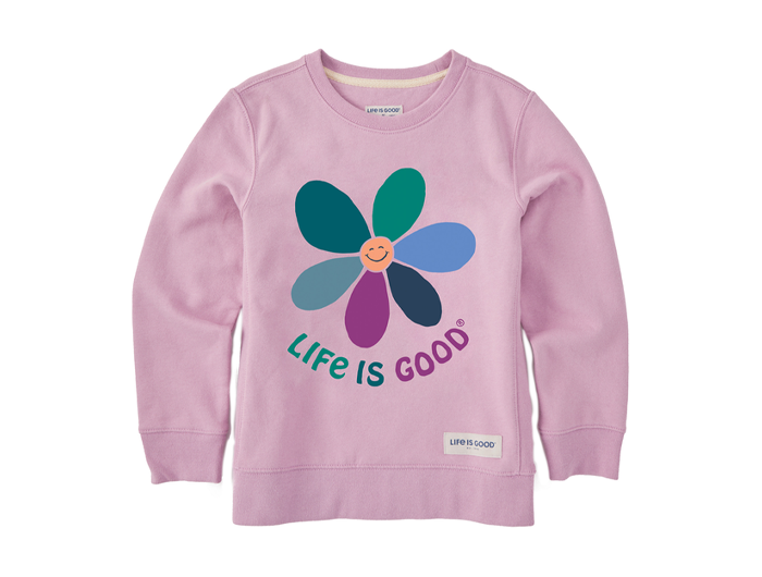 Life Is Good Kids Yeti for Winter Long Sleeve Crusher T-Shirt in Darkest Blue Size 2XL | 100% Cotton