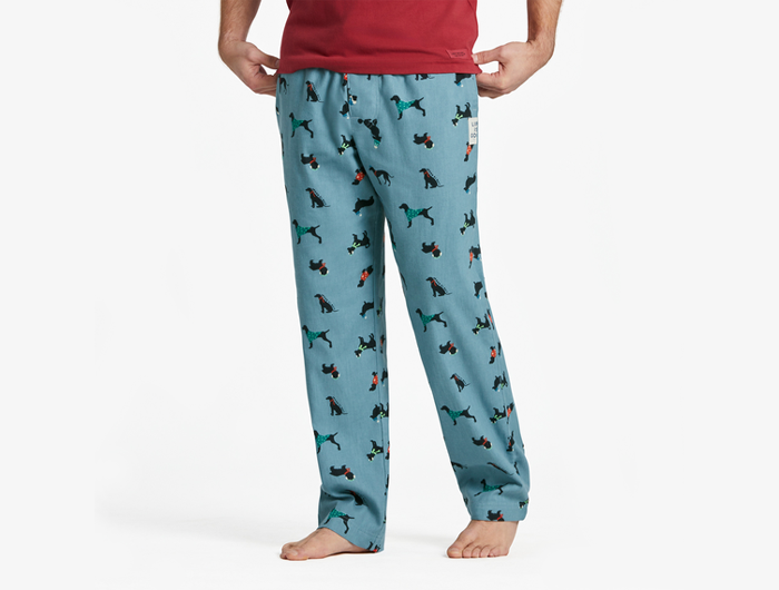 Life is Good Men's Classic Sleep Pant - Chilly Dogs Pattern