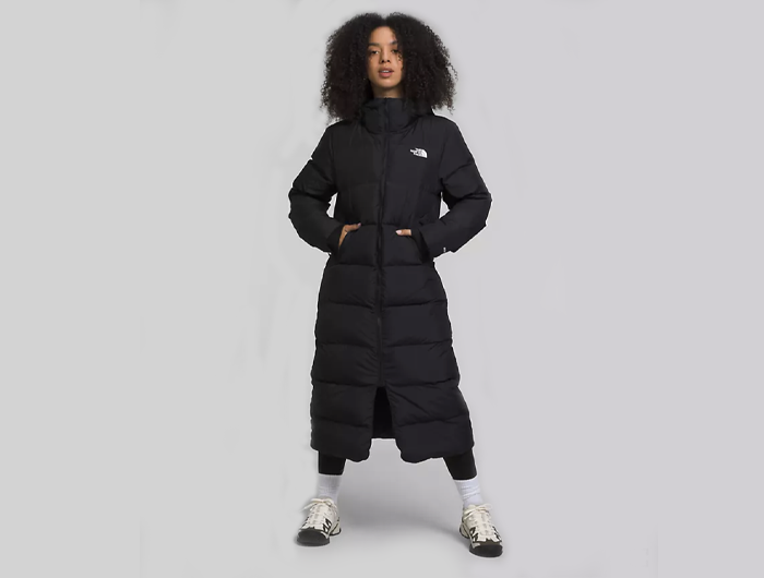 north face longline coat womens