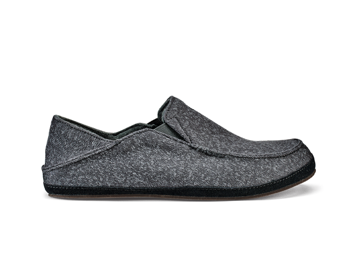 Olukai Moloa Hulu Men\'s 9 Gray Wool Lightweight Slip-On Low Top Comfort Slippers Amazon.com | OLUKAI Moloa Hulu Men main image 3