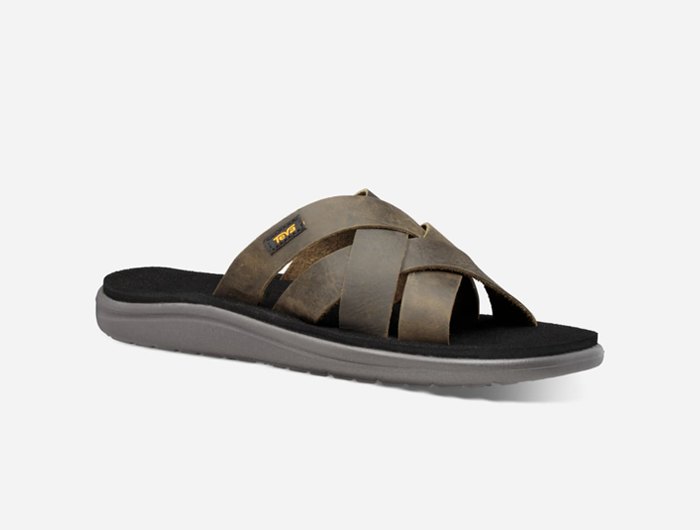 Teva leather deals slide