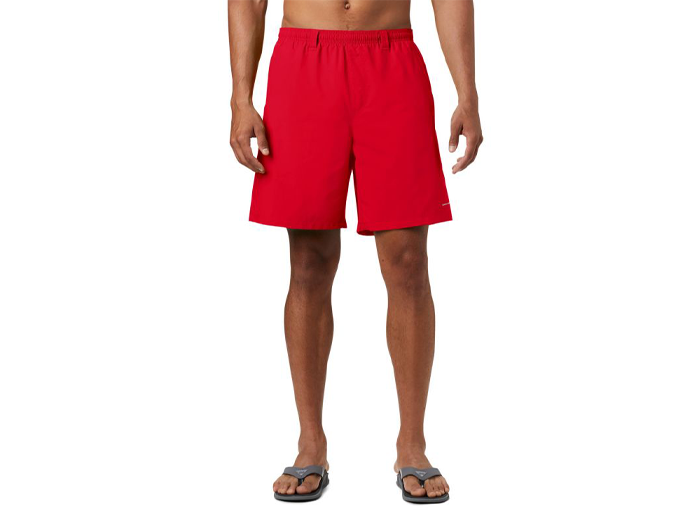 Columbia Men's PFG Backcast III Water Shorts, Large, Red Spark