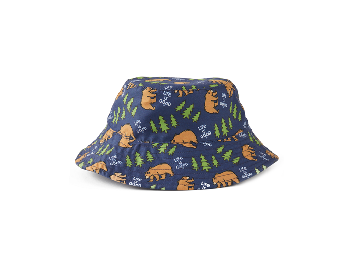 Life is Good Baby Made in the Shade Bucket Hat - Bear Pattern