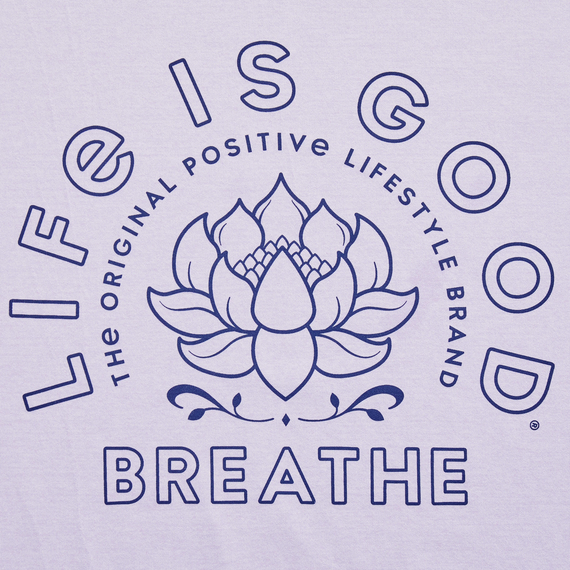 Life is Good Women's Active Tee - Breathe Lotus