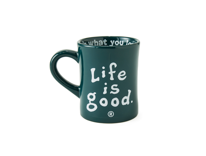 Life is Good Diner Mug - LIG Wordmark Stacked