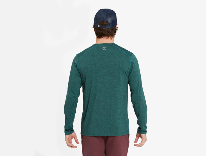 Life is Good Men's Long Sleeve Active Tee - Life is Good in Motion