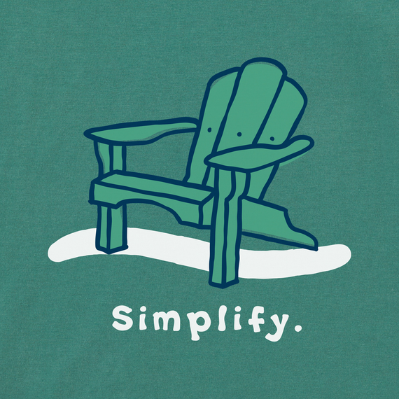 Life is Good Women's Crusher Tee - Adirondack Chair Simplify