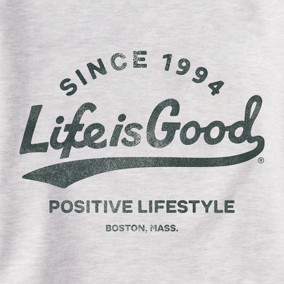 Life is Good Men's Simply True Fleece Crew - Positive Ballyard Script