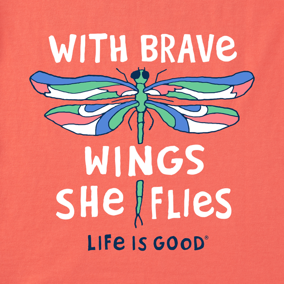 Life is Good Kid's Long Sleeve Crusher Tee - Brave Wings