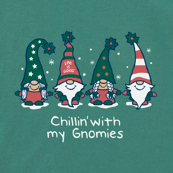 Life is Good Kid's Long Sleeve Crusher Tee - Chillin' with My Gnomies Fam