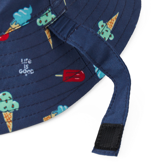 Life is Good Baby Made in the Shade Bucket Hat - Ice Cream Pattern