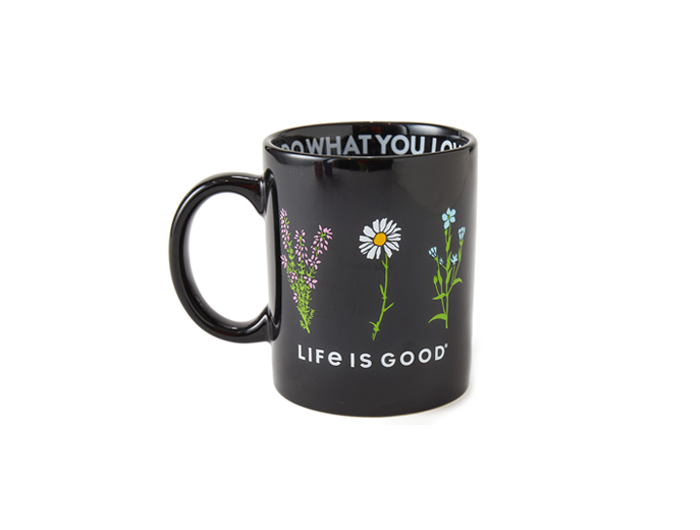 Life is Good Jake's Mug - Detailed Wildflowers