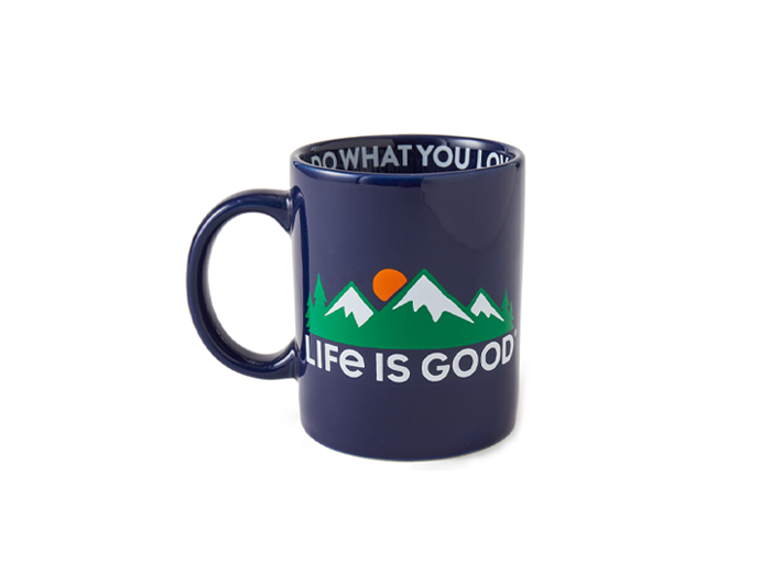 Life is Good Jake's Mug - LIG Snowy Mountains