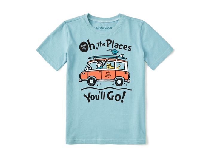 Life is Good x Dr. Seuss Kids' Crusher Tee - Oh the Places Van Class o