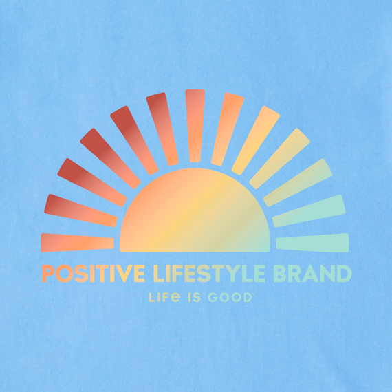 Life is Good Men's Long Sleeve Crusher Lite - Sunset on the Water