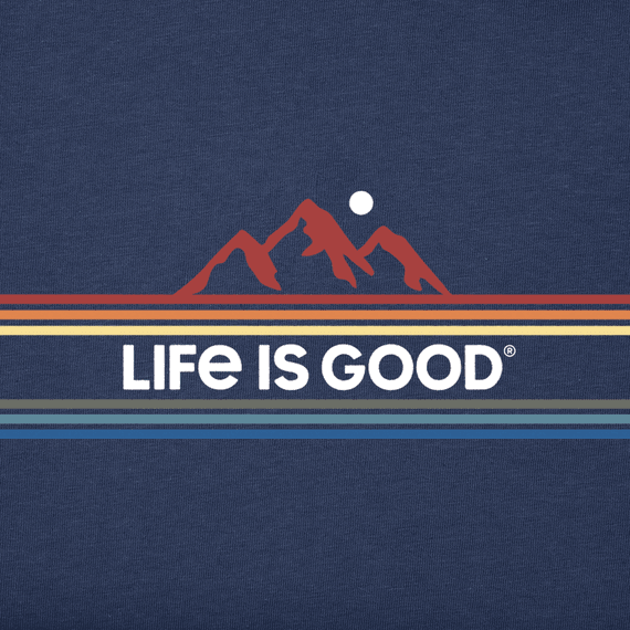 Life is Good Men's Crusher-Flex Crew - Mountainscape Retro
