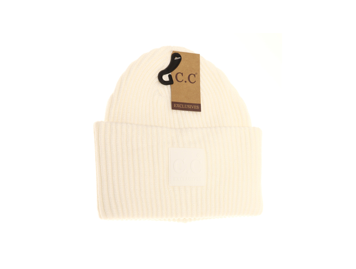 C.C Women's Solid Ribbed Beanie