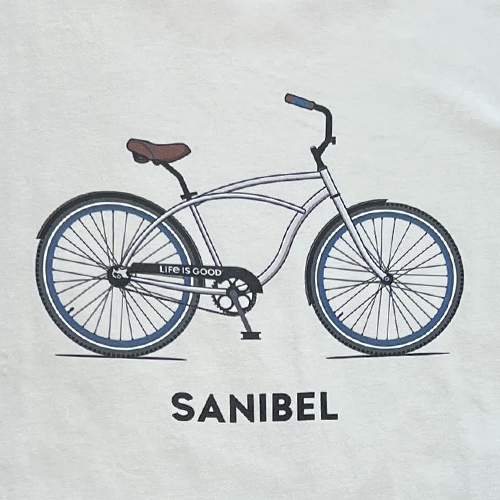Life is Good Men's Long Sleeve Crusher Lite - Sanibel Bike