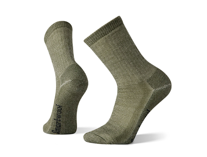 men's smartwool dress socks Classic Hike Full Cushion Crew Sage style-SW1718 Color:Black Paisley Design Sketches Dress Art 2% elastane