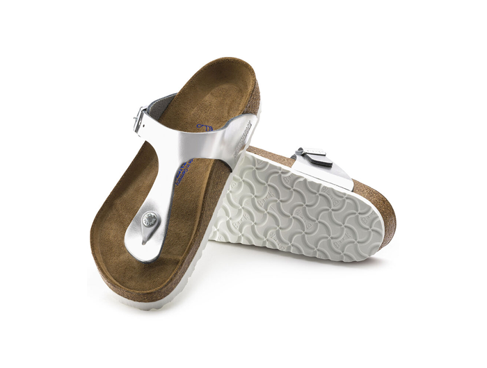 Birkenstock Gizeh Soft Footbed - Metallic Leather