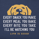 Life is Good Men's Crusher Lite Tee - I'll Be Watching You Pup