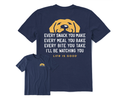 Life is Good Men's Crusher Lite Tee - I'll Be Watching You Pup
