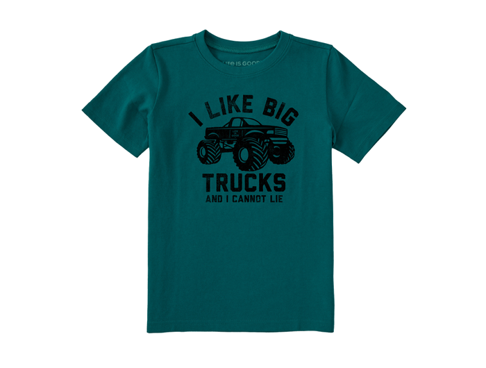 Life is Good Kids' Crusher Tee - I Like Big Trucks Lift