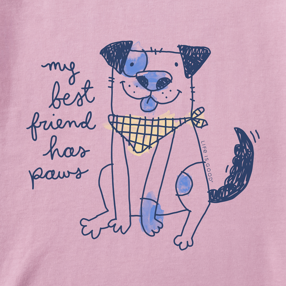Life is Good Kids' Crusher Tee - My Best Friend Has Paws