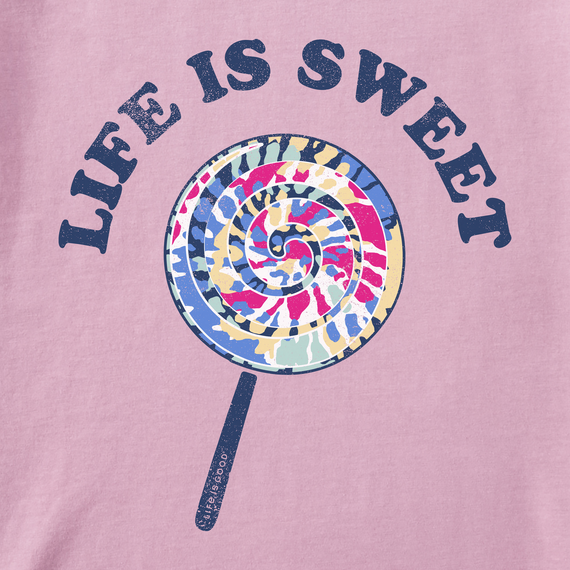 Life is Good Kids' Crusher Tee - Life Is Sweet Lollipop