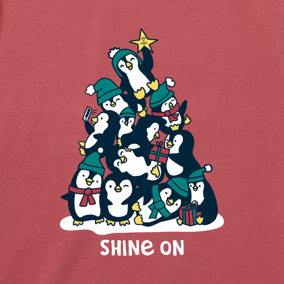 Life is Good Kids' Crusher Tee - Shine On Penguins