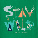 Life is Good Kid's Long Sleeve Crusher Tee - Stay Wild