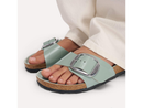 Birkenstock Madrid Big Buckle - High Shine Natural Leather Patent