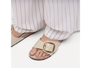 Birkenstock Madrid Big Buckle - High Shine Natural Leather Patent