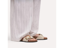 Birkenstock Madrid Big Buckle - High Shine Natural Leather Patent