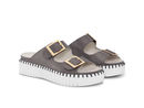 Ilse Jacobsen Women's Tulip 1032 Metallic Platform Sandal