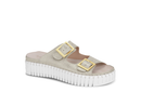 Ilse Jacobsen Women's Tulip 1032 Metallic Platform Sandal