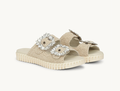 Ilse Jacobsen Women's Tulip 1040 Gem Buckle Sandals
