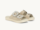Ilse Jacobsen Women's Tulip 1040 Gem Buckle Sandals
