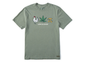 Life is Good Men's Crusher Tee - Chicken Pot Pi Icons