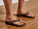 Olukai Men's Tuahine Leather Flip Flop