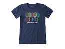 Life is Good Women's Crusher Tee - Tennis Spectrum