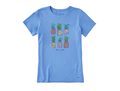 Life is Good Women's Crusher Lite Tee - Watercolor Pineapples