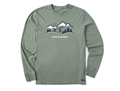 Life is Good Men's Long Sleeve Crusher Tee - Ski Lift Vista