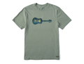 Life is Good Men's Crusher Lite Tee - Pine Guitarscape